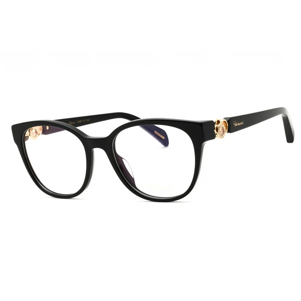 NWT Chopard VCH356S Black Round 53mm Eyeglasses